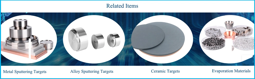 4n 99.99% Pure Tellurium Sputtering Target Metal Te Tellurium Target for Coating