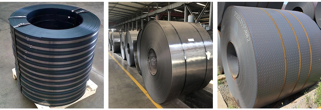 Hot Rolled Iron/Alloy Steel Plate Coil Strip Sheet Ss400 Q235 Q345 SPHC Black Steel Plate